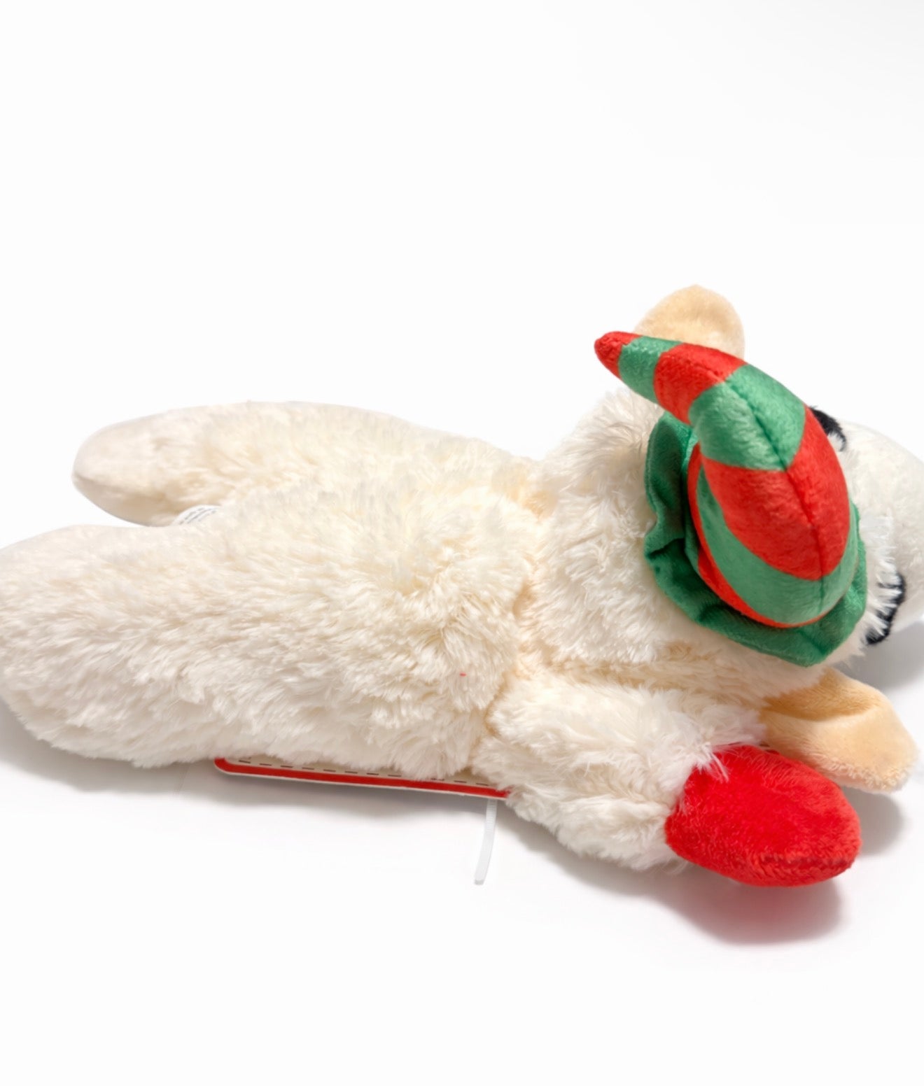 Lamb Chop Holiday Dog Toy – Soft Plush Squeaky Toy for Small & Medium Dogs