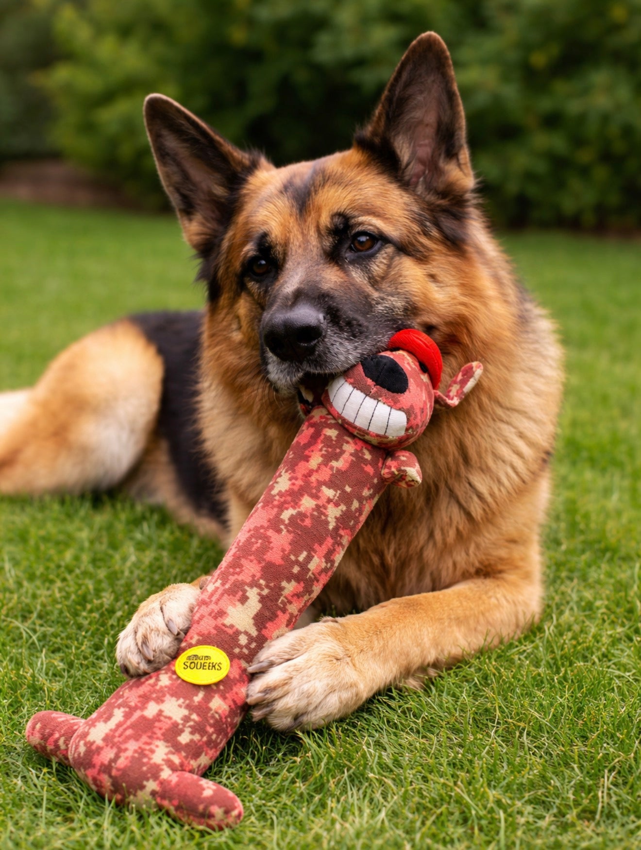 19” Squeaky Loofa Dog Toy (Double Squeaker Plush)