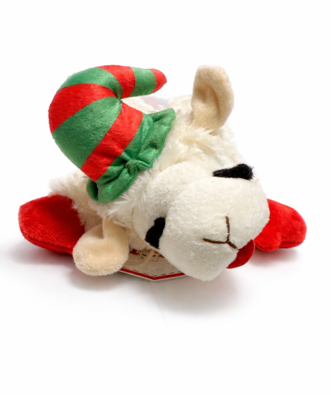 Lamb Chop Holiday Dog Toy – Soft Plush Squeaky Toy for Small & Medium Dogs